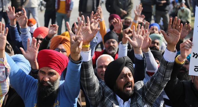 Indian farmers blockade highways nationwide to protest farm laws