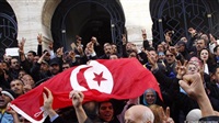 Tunisians demonstrating