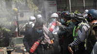 Myanmar police fire