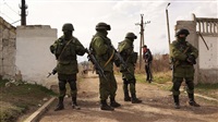 Russian troops ‘walking