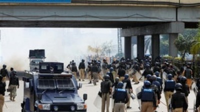 Violent clashes across