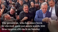 Erdogan caught on